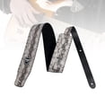 thumbnail image 3 of KAKOWELY Sangle de Guitare Classique Sangle de Guitare Texture Serpent Réglable Sangle de Guitare en Cuir PU Sangle de Basse pour Guitare Électrique 62.99"X2.46"X0.08 Pouces, 3 of 4