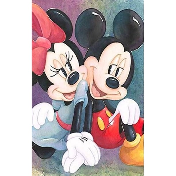 Diamond Painting (DB1653) Ratón de dibujos animados Cuadrado 5D DIY Decoración de pared (B645) 50x70cm Hugtrwg Para estrenar