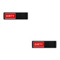 thumbnail image 3 of Justharion Adhesive Office Door Slider Sign Indicator Any Office Clean Dirty 5x18cm 2Set, 3 of 6
