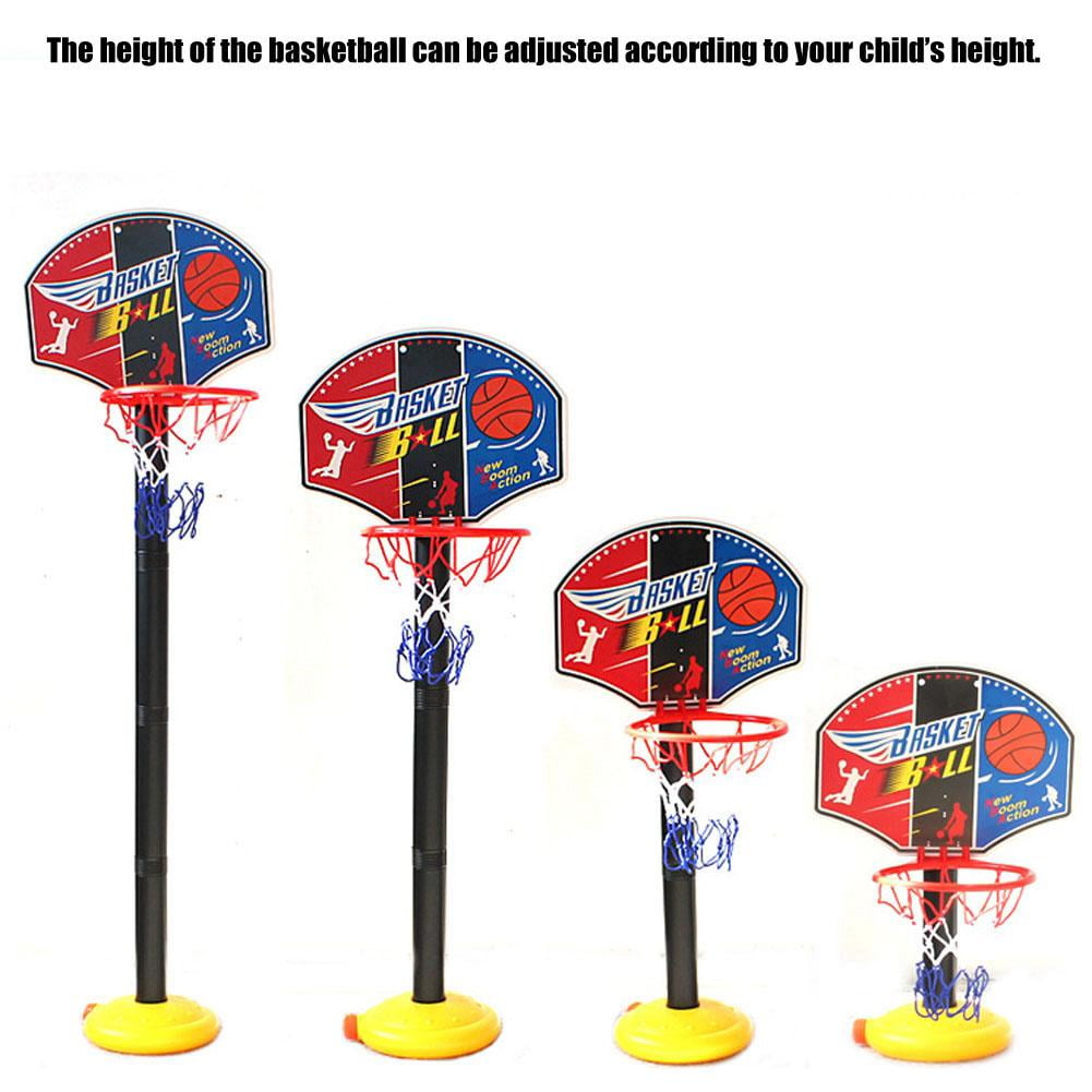 Domqga Portable Adjustable Miniature Basketball Set Toy for Training