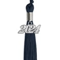 thumbnail image 2 of Endea Graduation Navy Blue Graduation Tassel with Silver Date Drop, 2 of 2