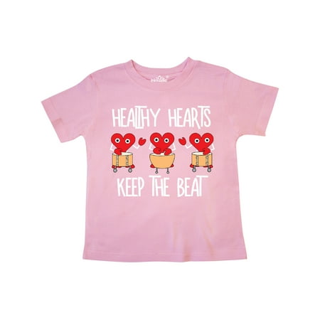 

Inktastic Healthy Hearts White Text Gift Toddler Boy or Toddler Girl T-Shirt