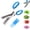 Blue, variant on 2027 New Herb Scissors with 5 Thickened Sharp Blades