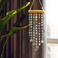 thumbnail image 2 of Crystal Moon Star Prism Suncatcher Rainbow Maker Pendant Window Garden Hanging Decoration Ornament Crystal Wind Chimes, 2 of 17