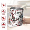 thumbnail image 5 of 12oz Coffee Tumblers Multicolor Christmas Snowman Pattern Stainless Steel Vacuum Insulated Travel Tumbler Coffee Cups Mug with Lid and Straw with Cleaning Brush for Cold & Hot Drinks, 5 of 5