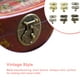 thumbnail image 4 of Kenally Candado antiguo Cerradura de hierro Cerradura de gancho decorativa Cerradura protectora de seguridad Joyería Muebles Accesorios de Herramientas y ferretería Gancho derecho plateado, 4 of 6