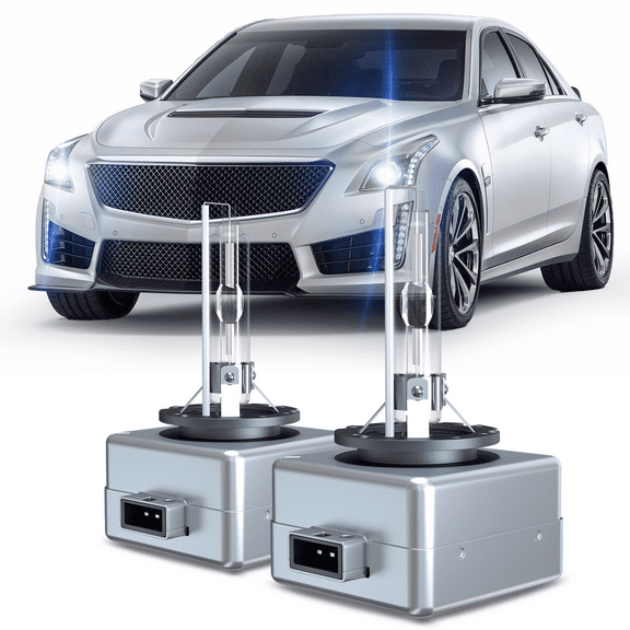 Fit for Cadillac CTS 2014-2019 D3S HID Xenon Headlight Bulbs, 400% Brightness, High Low Beam Light Bulb, 6000K White, Pack of 2