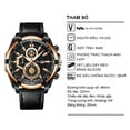 thumbnail image 3 of ikayaa Montre de Mode Décontractée en Verre pour Hommes 2321P-FK, 3 of 7