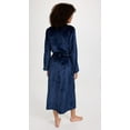 thumbnail image 3 of Eberjey Women's Chalet The Plush Robe, Navy, Blue, S, 3 of 6