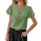 thumbnail image 1 of Camisetas de Mujer Suelto Ajuste Cuello Casual Lindo Impreso Suelto Blusa de Verano de las Señoras Superior, Tops de Verano de las Mujeres Suelto Ajuste, 1 of 7
