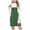 Army Green, variant on Womens Casual Comfortable Pocket Zipper Adjustable Buckle Suspender Skirt