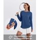 thumbnail image 4 of Camisa XIEERDUO de manga larga para natación, protector contra salpicaduras, azul, talla M, 4 of 5