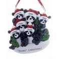 thumbnail image 4 of Panda Bear Faimily of 5 Personalized Christmas Ornament, 4 of 4
