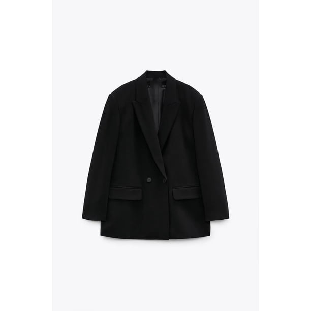 PB&ZASprimavera/verano 2023 nuevo traje de moda de ocio suelto para ir al trabajo chaqueta holgada de doble botonadura con solapa