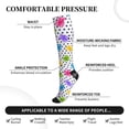 thumbnail image 4 of Picia Bear And Polka Dot Printed Sports Compression Socks - 15-20mmHg Graduated Compression, High-Performance Soft and Breathable Socks for Men and Women, 4 of 5