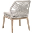 thumbnail image 5 of Dining Chair with Woven Rope Back, Set of 2,Brown and Gray- Saltoro Sherpi, 5 of 6
