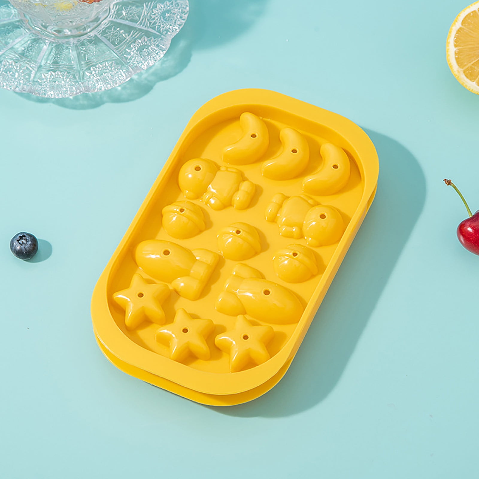 NEGJ Ice Ball Maker Mold Ice Cube Tray With Lid And Bin Ice Trays For