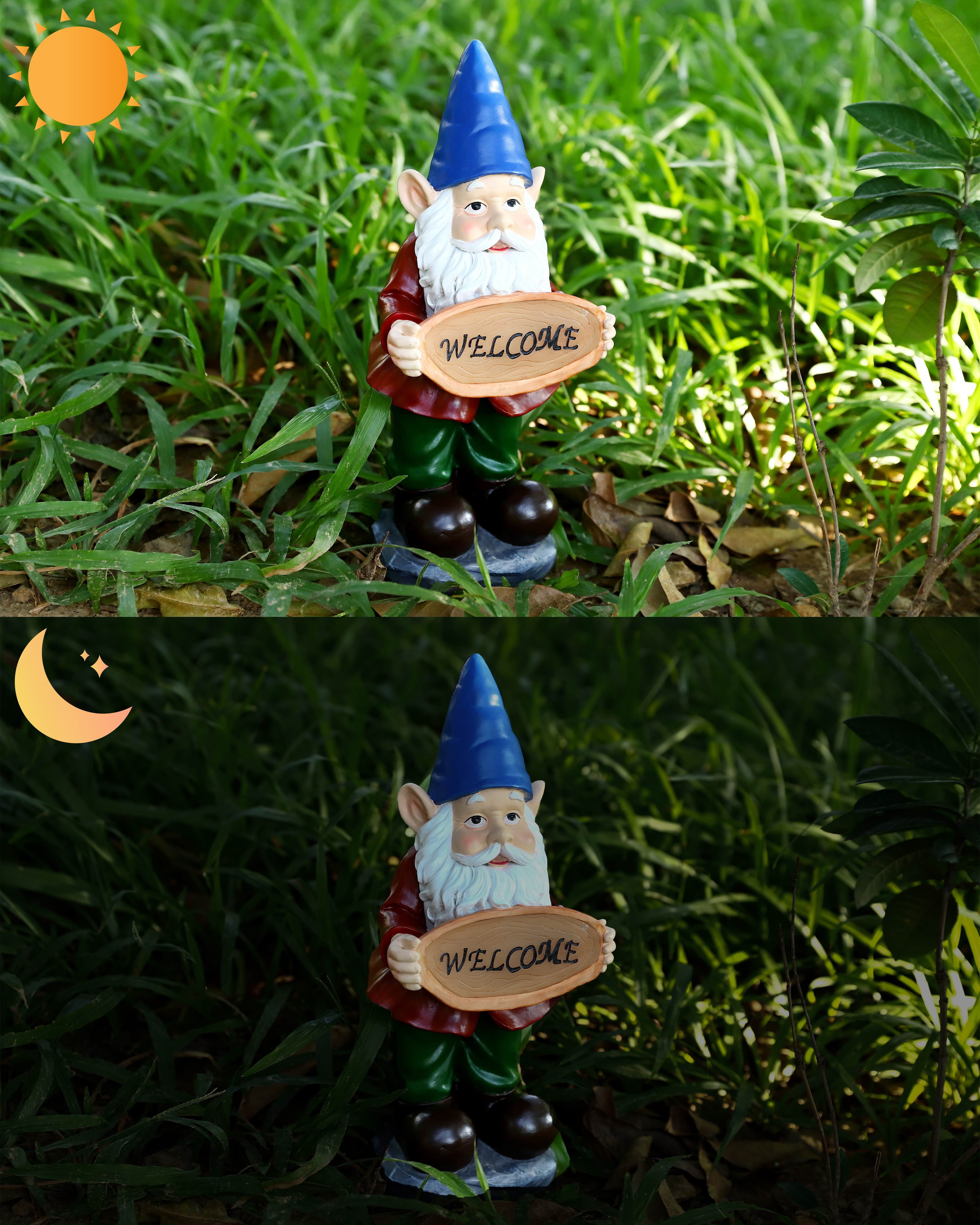 TECHKO 15" Gnomes Garden Statue