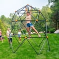 thumbnail image 3 of Open Box gobaplay Powder Coated Steel Geometric Climbing Dome with 3 Anchors, 3 of 10