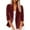 Wine, variant on ZVNAΖH Womens Corduroy Blazer Jacket Casual One Button Blazer Lable Collared Fall Winter Coat with Pocket Dressy Suit Jackets