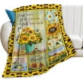 thumbnail image 1 of Couverture Foi Tournesol Colibri Décor Couverture de Prière Cadeaux, 1 of 9