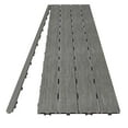 thumbnail image 3 of NewTechWood 1/12 ft. x 3 ft. Quick Deck Composite Deck Tile Straight Trim in Westminster Gray (2-Pieces/Box), 3 of 5
