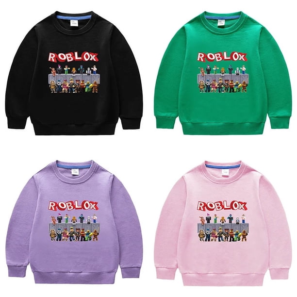 Roblox-suéter de dibujos animados para niños y niñas, Sudadera con capucha de manga larga con estampado de juego de Anime, regalos de cumpleaños y Navidad, novedad de 2023