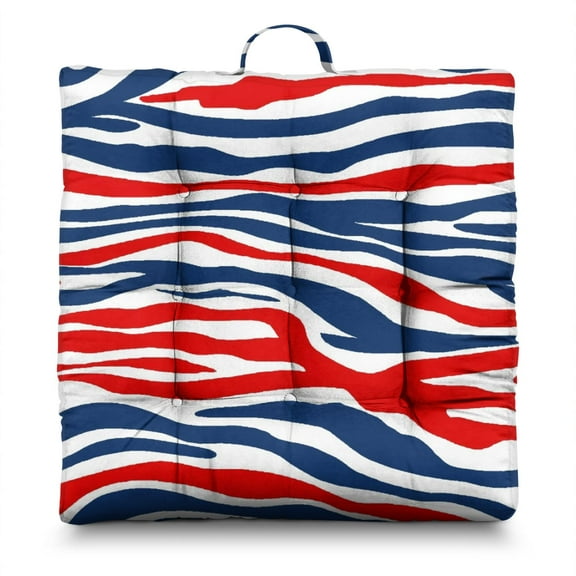 Abstract Cheetah Meditation Cushion - Oversized Square Floor Pillow, Fashionable Boho Print with Soft, Supportive PP Cotton Filling