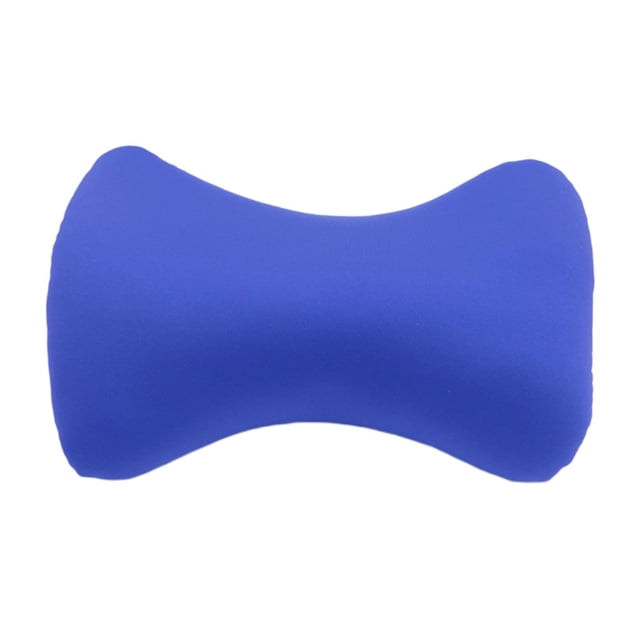 yuksok Microbead Back Cushion Neck Support Roll Pillow , 38x20cm Blue