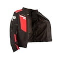 thumbnail image 4 of Chamarra motociclista hombre protectores reflejante impermeable WORKLAND 1985 rojo XXL WKL 1985NEGRROJA, 4 of 9