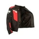 thumbnail image 4 of Chamarra motociclista hombre protectores reflejante impermeable WORKLAND 1985 rojo M WKL 1985NEGRROJA, 4 of 9