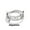 Silver SL2, variant on Womens Rings Twelve English Letter Opening Stainless Steel for Valentine's Day Mother's Day Christmas Birthday Gifts