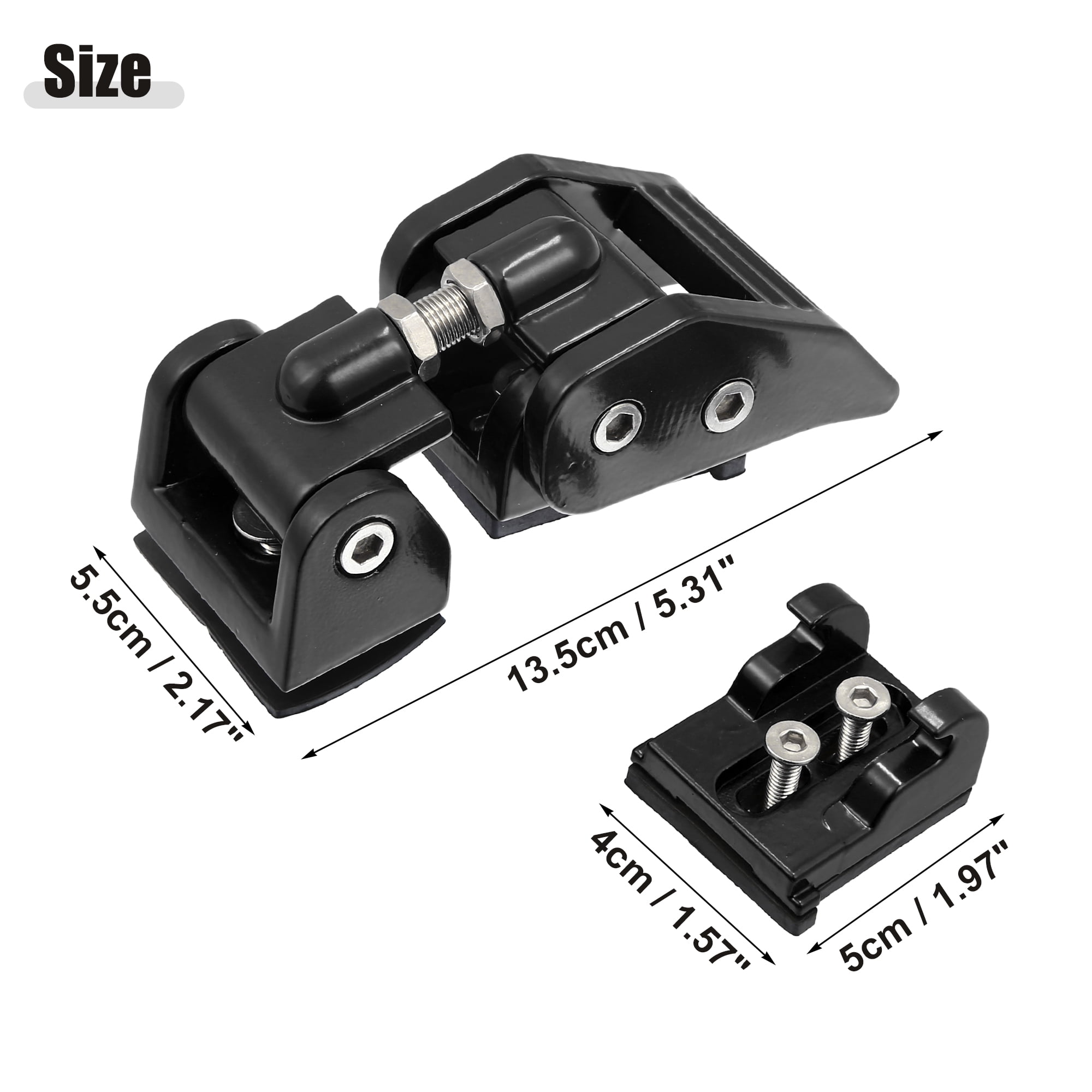 Unique Bargains Hood Latches  Catch Locking Fit for Jeep Wrangler JK - Pack of 4 Black