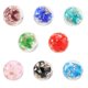 thumbnail image 4 of 8 piezas de cuentas brillantes para manualidades, luces nocturnas, piezas de joyería para pulseras, collares y pendientes (rojo, zafiro, verde, verde fruta, negro, rosa, morado, azul lago, 12 mm), 4 of 7