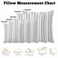 thumbnail image 5 of Throw Pillow Covers, Grey Line Striped Decorative Throw Pillow Covers 18x18 Inch, Farmhouse Modern Geometric Stripes Square Linen Pillow Cases for Couch/Living Room/Sofa, 5 of 9