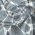 thumbnail image 5 of Ambesonne Damask Valance Pack of 2, Abstract Medallion Vintage, 42"X12", Dark Petrol Blue White, 5 of 5