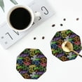 thumbnail image 5 of Disketp Game Joysticks Funny Coasters,6 Pcs Leather Coasters With Holder, Perfect Housewarming Hostess Gifts,Protect Furniture From Water Marks Scratch And Damage, 5 of 9