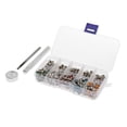 thumbnail image 4 of AMLESO 200Pcs Rhinestone Rivets Decorative Studs Studs Rivets With Tool For Leather DIY, 4 of 8