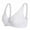 White, variant on Women's Scalloped Lace Bra Embroidery Floral Bralette Underwire Minimizer Bras Unlined 3/4 Cups Bra Non-Padded Plus Size Push up Brassiere
