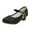 Black, variant on BOBOGOJP Girls Flats Sparkle Party Mary Jane Princess Dress Shoes Gold for Size 12