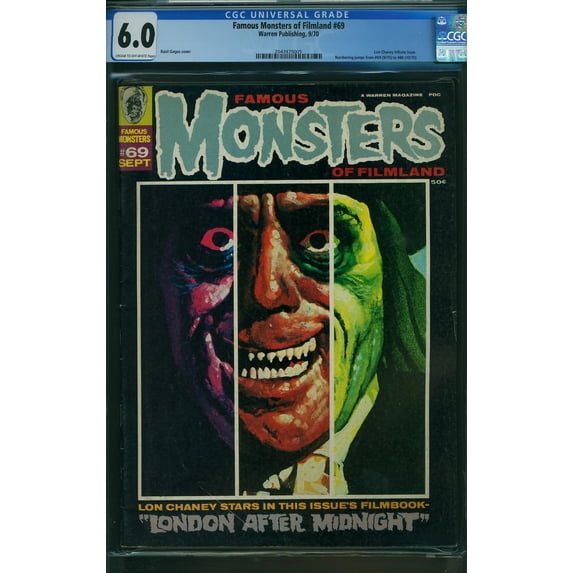 Famous Monsters of Filmland #69 - CGC 6 Comic Book