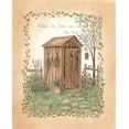 thumbnail image 2 of Spivey, Linda 12x14 Black Ornate Wood Framed with Double Matting Museum Art Print Titled - Behind the House, 2 of 4