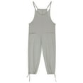 thumbnail image 4 of Jumpsuit for Girls Casual Sleeveless Jumpsuit Drawstring Romper Kids Overalls Girls with Pockets Summer Outfits Girls 9-10 Years, 4 of 8