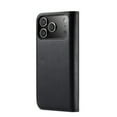 thumbnail image 3 of For iPhone 17 Pro Max DG.MING Crazy Horse Texture Detachable Magnetic Leather Phone Case,Black,For iPhone 17 Pro Max, 3 of 10