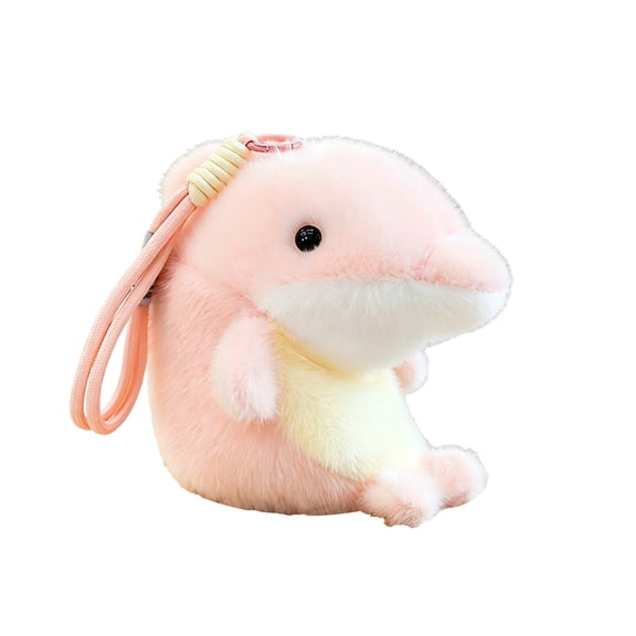 Ocean Animal Plush Keychain - Dolphin, Orca, Shark, Seal | Marine-Themed Bag Charm and Car Key for Women Men