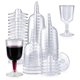 thumbnail image 1 of 50Pcs Clear Plastic Wine Glass Recyclable, & Reusable Cups for Champagne, Dessert, Beer, 1 of 5