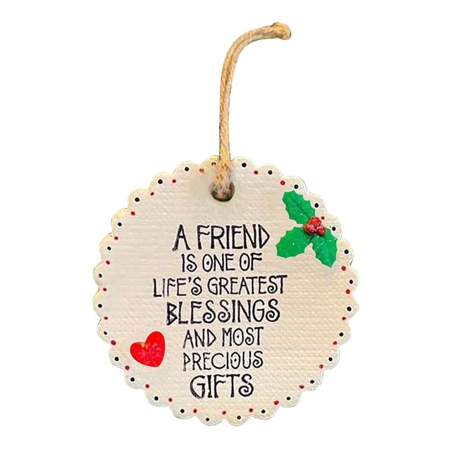 Adornos de Halloween, regalos de Halloween, adornos circulares personalizados para colgar en el árbol de Navidad, decoración de la amistad, colgante de madera.