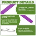 thumbnail image 3 of Blanks de Pulsera de Aluminio Anodizado Uxcell para Estampado de Metal, Blanks para Joyería de Pulsera de Cuff, Manualidades de Bricolaje, Morado 7 x 0.5 x 0.05 Pulgadas, 3 of 7