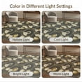 thumbnail image 7 of ODIKA 9'x12' Washable Area Rug Non-Shedding, Easy Care Music Disc Note Inspired Featuring Record Player Motifs Round for Master Suite, California King, Under Bed, 7 of 7