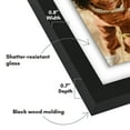 thumbnail image 4 of Americanflat 5" x 7" Two-Sided Floating Picture Frame to Display Photos, Wall Art, and Pressed Flowers - Black, 4 of 6